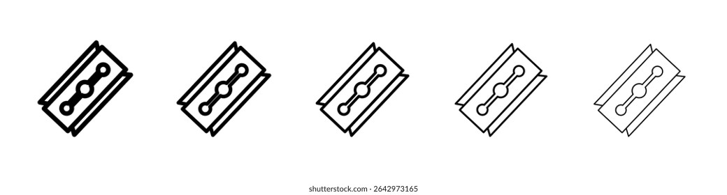 Blade razor icon Flat design on isolated background