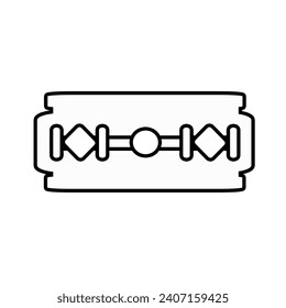 Blade razor icon isolated on white background. Vector illustration.