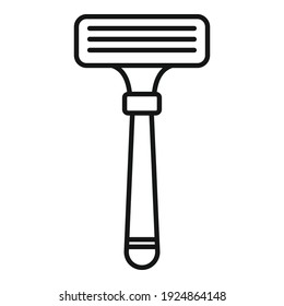 Blade razor icon. Outline blade razor vector icon for web design isolated on white background