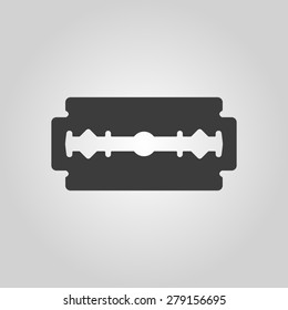 The blade razor icon. Shaver symbol. Flat Vector illustration