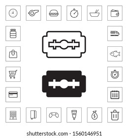 Blade razor icon for web and mobile