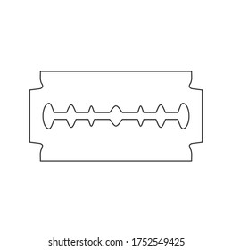 Blade razor line icon isolated. Vector illustration