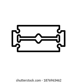 Blade-Rasierlinie-Symbol, Vektorgrafik-Design