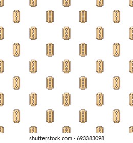 Blade razor pattern in cartoon style. Seamless pattern vector illustration