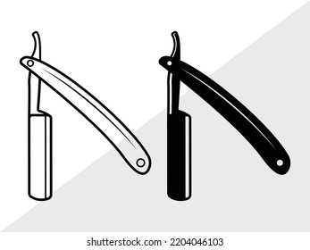 Ilustración de vectores impresos SVG Razor Blade