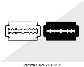 Blade Razor SVG Printable Vector Illustration