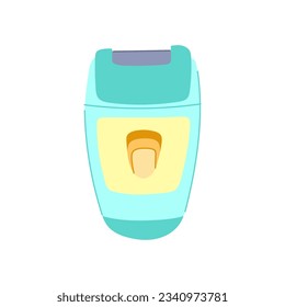 caricatura eléctrica del afeitador de cuchillas. estilo afilado, cosmética de moda, hombres equipamiento de cuchilla afeitador de señales eléctricas. ilustración vectorial de símbolo aislado