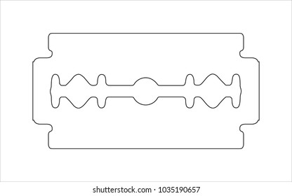 Blade Shaving Schematic Image Stock Vector (Royalty Free) 1035190657 ...