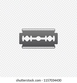 blade. simple silhouette. On grid background