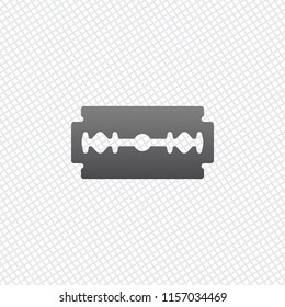 blade. simple silhouette. On grid background