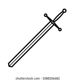 blade, sword, kingdom icon vector template