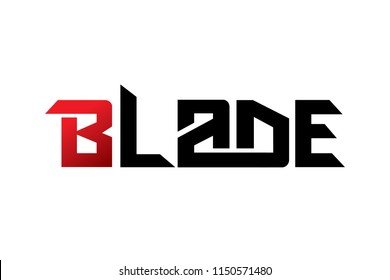 Blade typography design vector, for t-shirt, poster and other uses