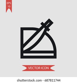 Blade vector icon, illustration symbol