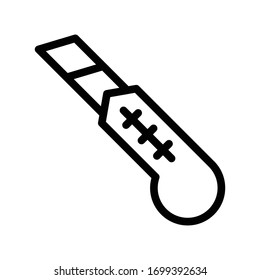 blade vector thin line icon 