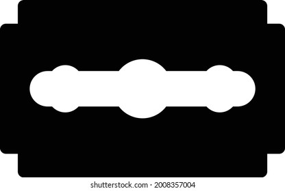 Klinge auf weißem Hintergrund. Blade ist ein Symbol für Professoren .glyph flach Symbol.