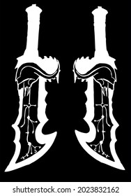 Blades of Chaos Vector - Kratos Sword - God of War 