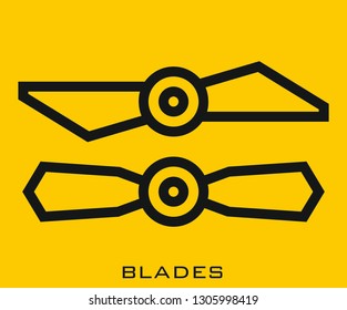Blades icon signs