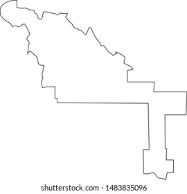 Blaine County Map In State Of Idaho