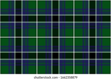 Blairgowrie Tartan. Seamless rectangle pattern for fabric, kilts, skirts, plaids