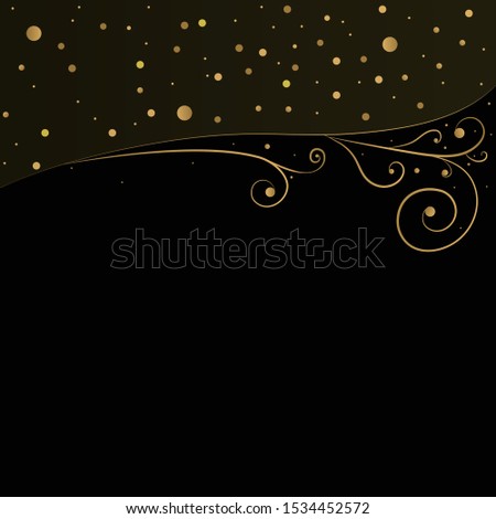 blak and gold, poster, illustration