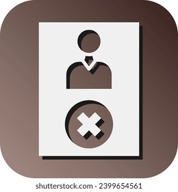 Blaklist Vector Glyph Gradient Background Icon For Personal And Commercial Use.
