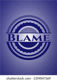Blame with denim texture
