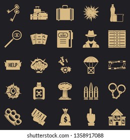 Blame icons set. Simple set of 25 blame vector icons for web for any design