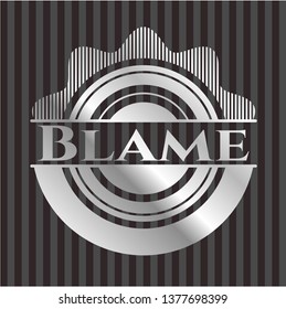 Blame silvery emblem