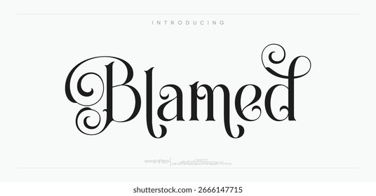 Culpó a las Fuentes mínimas del alfabeto del logotipo de la tecnología creativa. Tipografía minimalista urbana sans serif moda digital futuro logos creativos Fuentes. Ilustración vectorial