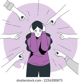 Blaming concept illustration vector design