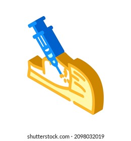 blanching procedure isometric icon vector. blanching procedure sign. isolated symbol illustration