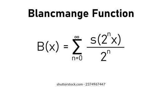 Blancmange function formula in mathematics. Mathematics resources for teachers and students.