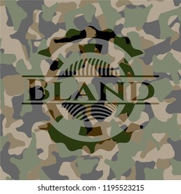 Bland on camo pattern