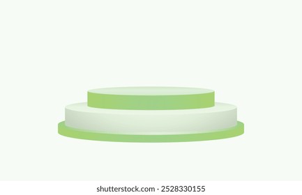 Blank 3d podium round stage background for product advertisement