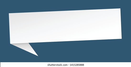 blank 3d speech bubble sign