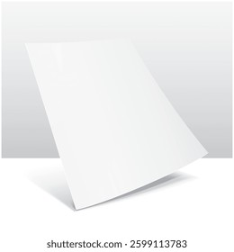 blank a4 paper letterhead template, flyer, illustration Isolated on empty background