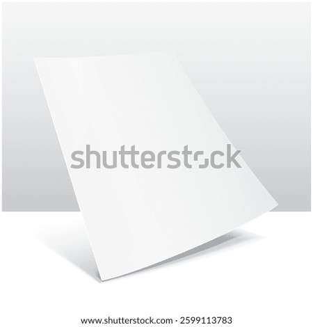 blank a4 paper letterhead template, flyer, illustration Isolated on empty background