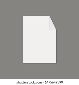 Blank A4 paper, on grey background. With space for your text. 