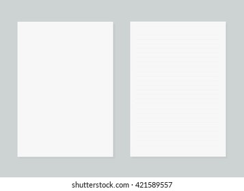 Blank A4 Paper Ratio Vector Standard Stock Vector (Royalty Free ...