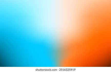 Blank abstract bright background design template. modern cyan blue and orange gradient texture illustration for display, decoration, studio, flyer, advertisement, paper, surface, header, greeting