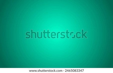 Blank abstract bright background design template. Modern aqua green color gradient texture illustration for banner, room, decoration, studio, flier, advertisement, paper, surface, display, business
