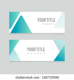 Blank abstract design banner illustration