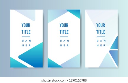 Blank abstract design banner illustration
