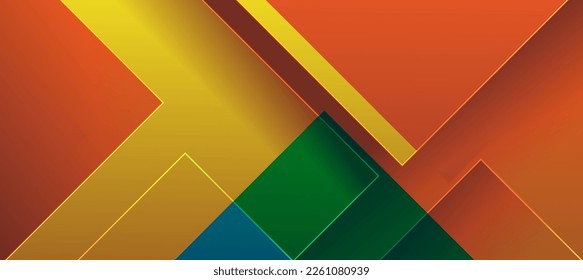 leere Abstrakte, Polygon, eleganter Hintergrund, orangefarbene Abstrakte, Premium-Hintergrund, bunter Blindprodukt	