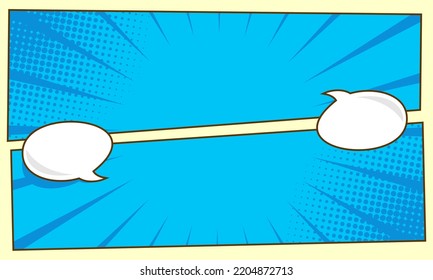 Blank abstract pop art comic background