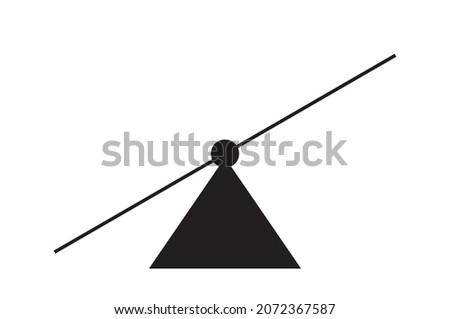 Blank abstract scale balance on a whiBlank abstract scale balance on a white background.  The concept of balance, comparison, decision and measurement.No gradients.  The concept imbalance ofequivalent
