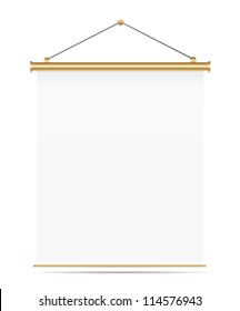 Blank advertising billboard. Vector