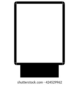 Blank advertising billboard vector