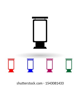 blank advertising light board multi color icon. Simple glyph, flat vector of Billboards icons for ui and ux, website or mobile application