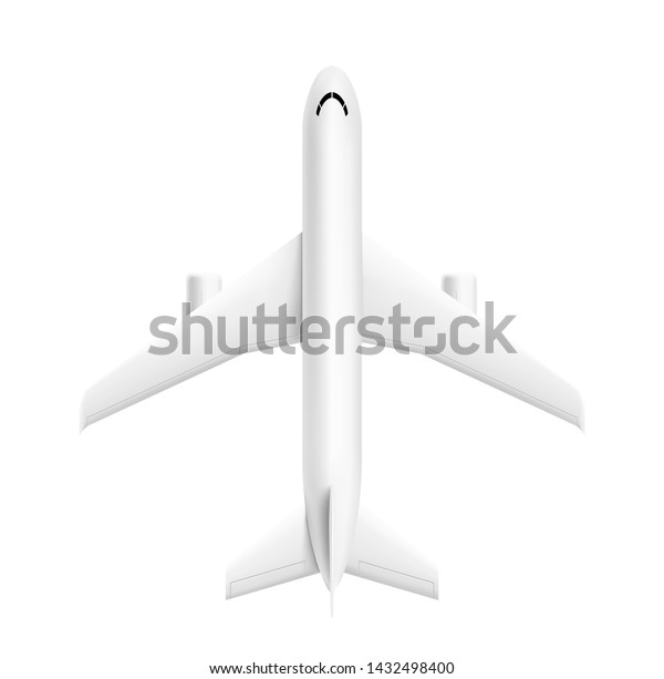 Download Blank Airplane Mockup Top View Vector Stock Vector Royalty Free 1432498400